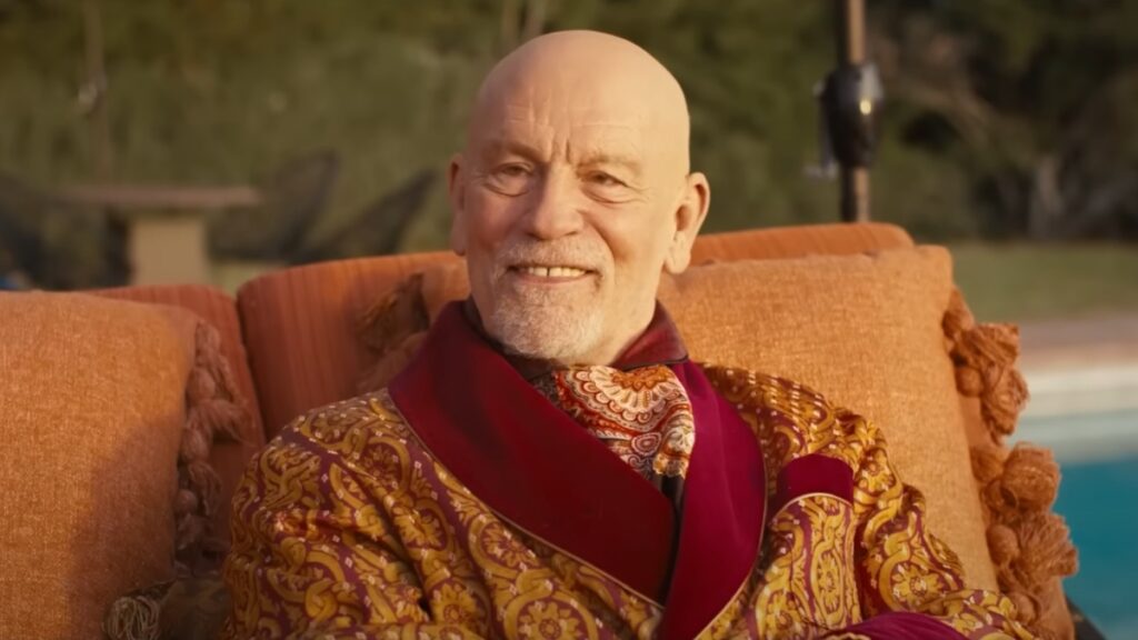 John Malkovich chante en tant que pop star fictive sur la chanson d'Opus