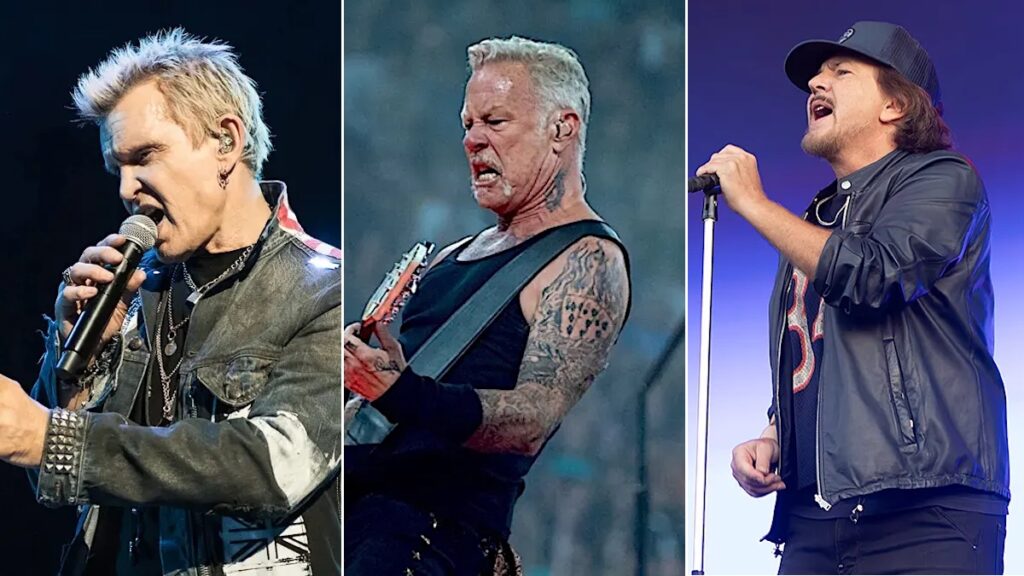 Metallica, Billy Idol, Eddie Vedder