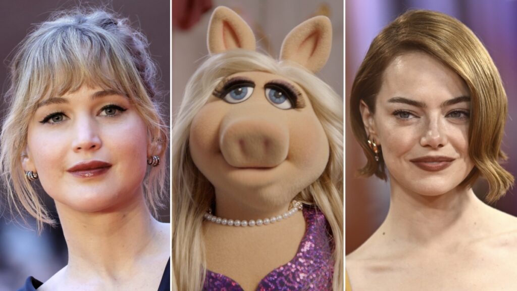 Film Miss Piggy en préparation de Jennifer Lawrence, Emma Stone