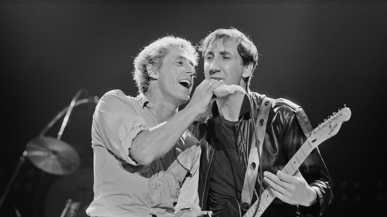 Roger Daltrey et Pete Townshend sur scène en 1982