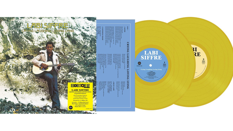 Pleurer Rire Aimer Allongé sur vinyle