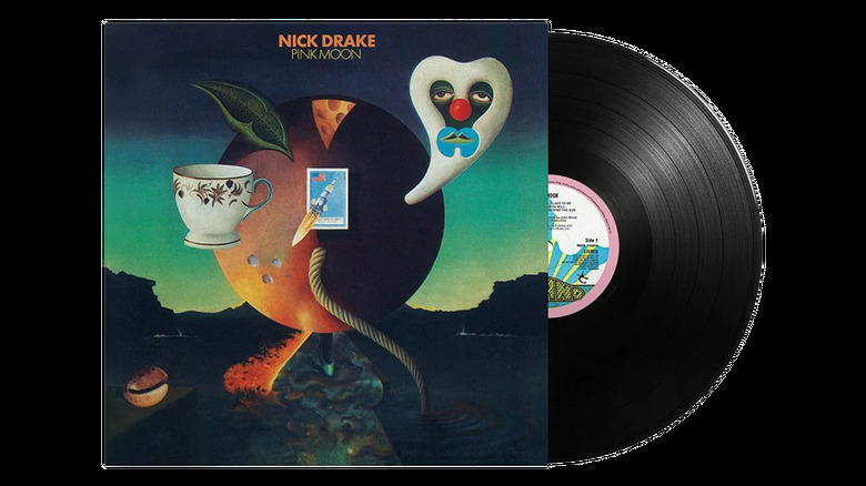 Lune rose en vinyle