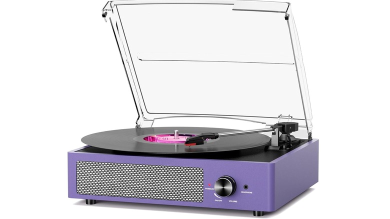 Le tourne-disque vinyle portable de Cotsoco