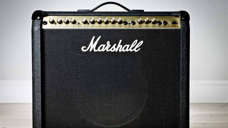 Portrait d'un amplificateur Marshall