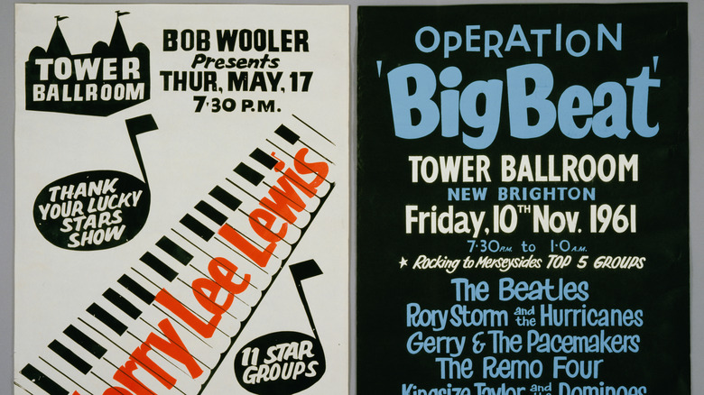 Affiches vintage de concert de Jerry Lee Lewis et de Tower Ballroom.